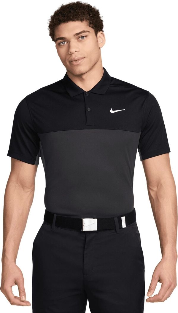 Nike Nike Dri-Fit Victory+ Mens Polo Black/Iron Grey/Dark Smoke Grey/White L