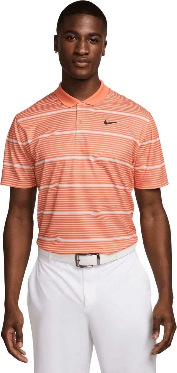 Nike Nike Dri-Fit Victory Ripple Mens Polo Orange Trance/Orange Trance/Black L