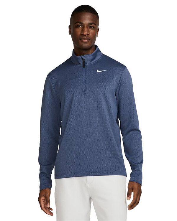 Nike Nike Dri-Fit Victory Therma Flex 1/2 Zip Mens Top Diffused Blue/Obsidian/White XL Majica dugih rukava