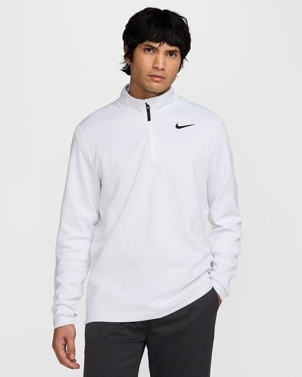 Nike Nike Dri-Fit Victory Therma Flex 1/2 Zip Mens Top White/Pure Platinum/Black XL Majica dugih rukava