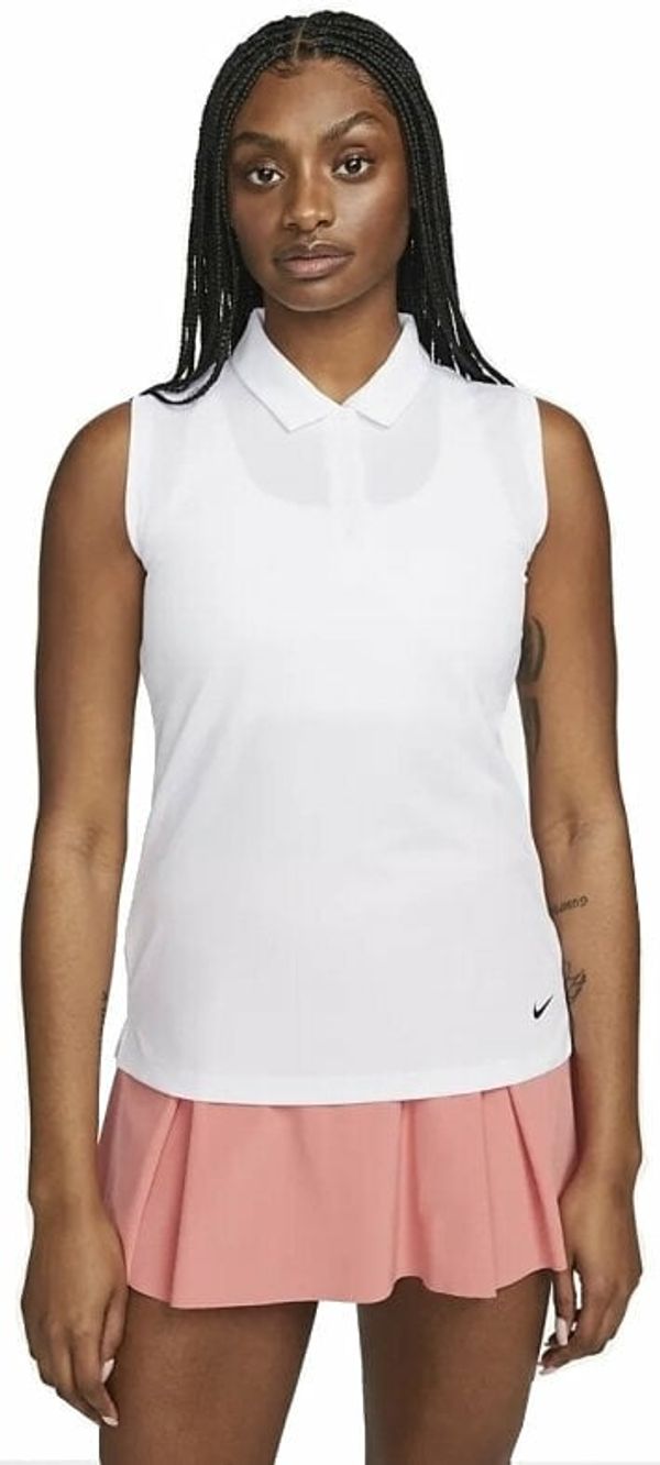 Nike Nike Dri-Fit Victory Womens Sleeveless Golf White/Black XL Polo majica
