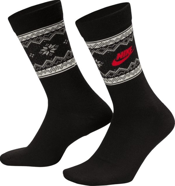 Nike Nike Essential Holiday Crew Čarapa White/Black L