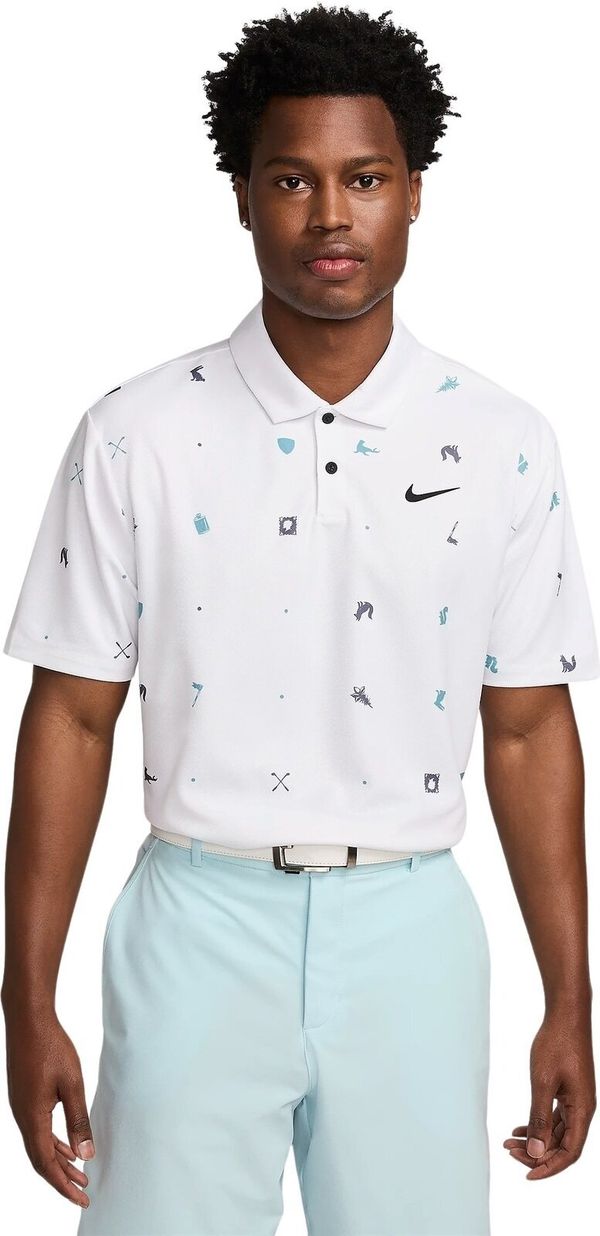 Nike Nike Tour Icon Print White/Black 2XL Polo majica