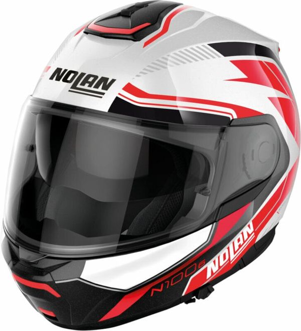 Nolan Nolan N100-6 Surveyor N-Com Metal White Red/Black S Kaciga