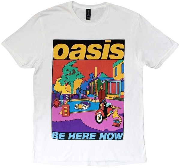 Oasis Oasis Košulja Be Here Now Illustration Unisex White 2XL