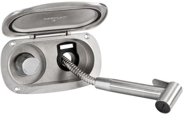 Osculati Osculati Elissa deck shower w/Tiger mixer SS hose 4m