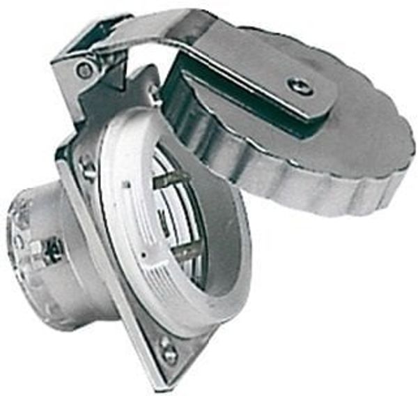 Osculati Osculati Stainless Steel IP56 watertight socket 30A 220V