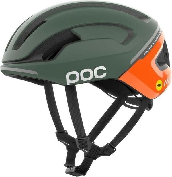 POC POC Omne Beacon MIPS Fluorescent Orange AVIP/Epidote Green Matt 50-56 Kaciga za bicikl