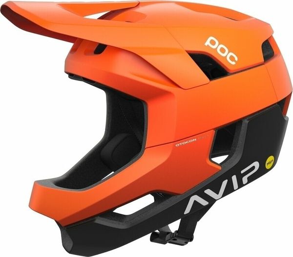 POC POC Otocon Race MIPS Fluorescent Orange AVIP/Uranium Black Matt 55-58 Kaciga za bicikl