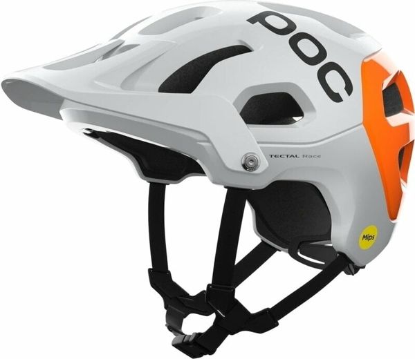 POC POC Tectal Race MIPS NFC Hydrogen White/Fluorescent Orange 55-58 Kaciga za bicikl