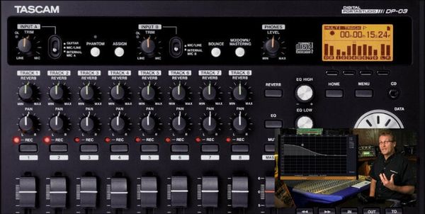 ProAudioEXP ProAudioEXP Tascam DP-03 Video Training Course (Digitalni proizvod)