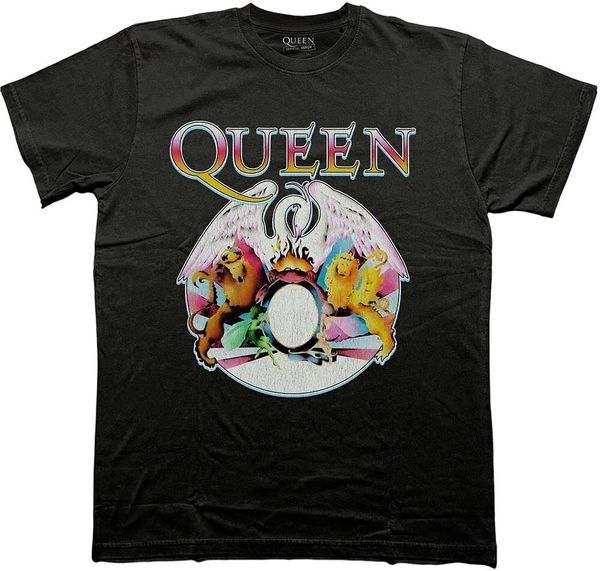 Queen Queen Košulja Multi Colour Crest Unisex Black S