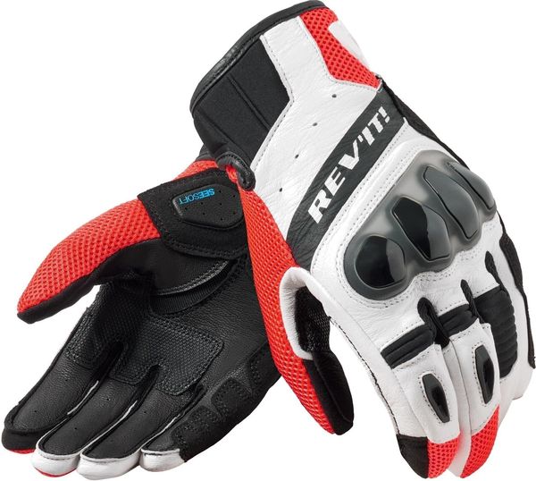 Rev'it! Rev'it! Gloves Ritmo Black/Neon Red XL Rukavice