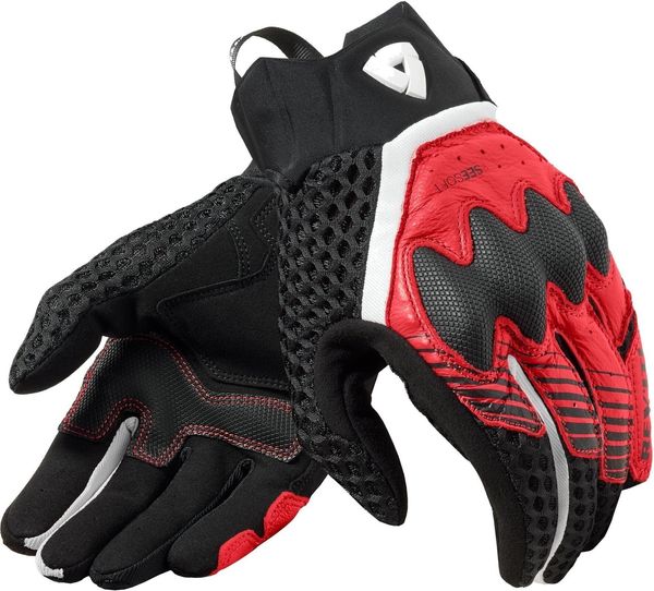 Rev'it! Rev'it! Gloves Veloz Black/Red 2XL Rukavice