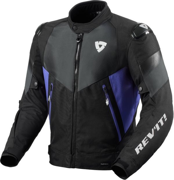 Rev'it! Rev'it! Jacket Control H2O Black/Blue XL Kožna jakna