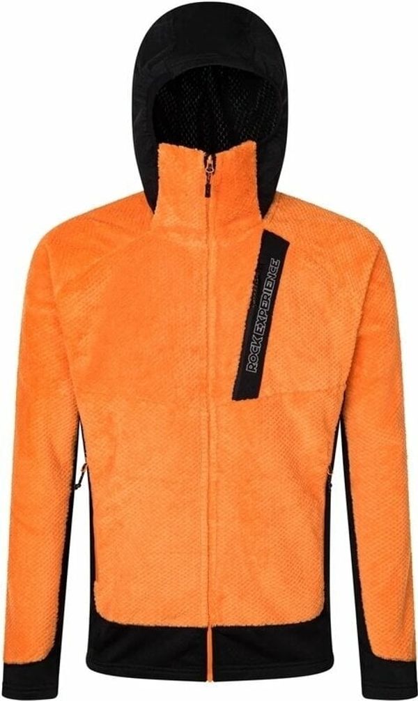 Rock Experience Rock Experience Blizzard Tech Hoodie Man Fleece Persimmon Orange/Caviar L Majica s kapuljačom na otvorenom