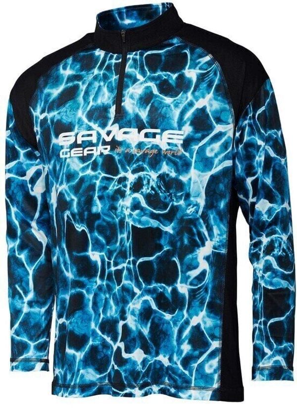 Savage Gear Savage Gear Majica Marine UV Long Sleeve Tee Sea Blue S
