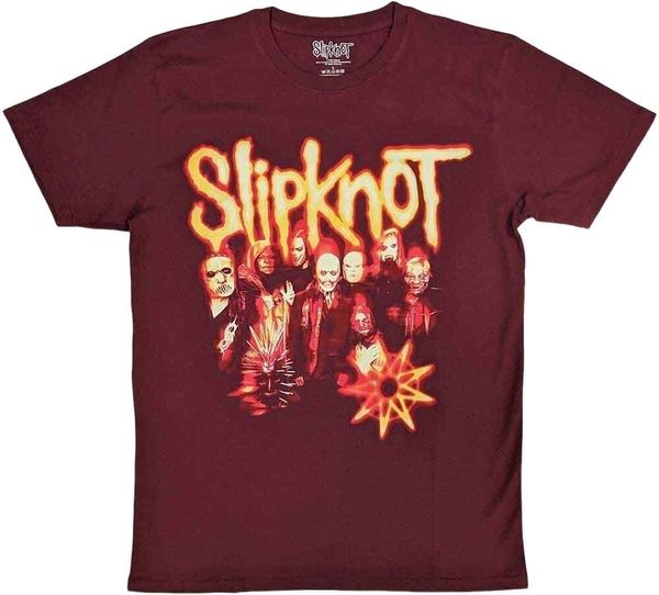 Slipknot Slipknot Košulja The End So Far Group Photo Tribal S Nonogram Unisex Maroon Red M