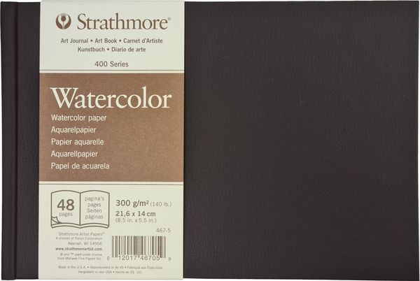 Strathmore Strathmore Serie 400 Cold Press Watercolour Hardbound Book Blok za skiciranje 22 x 14 cm 300 g