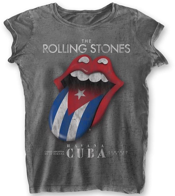 The Rolling Stones The Rolling Stones Košulja Havana Cuba Womens Charcoal Grey M