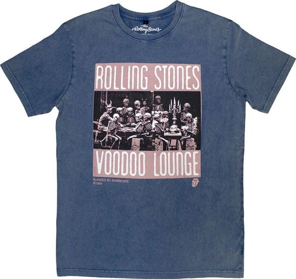 The Rolling Stones The Rolling Stones Košulja Voodoo Skulls Stone Wash Unisex Denim Blue S