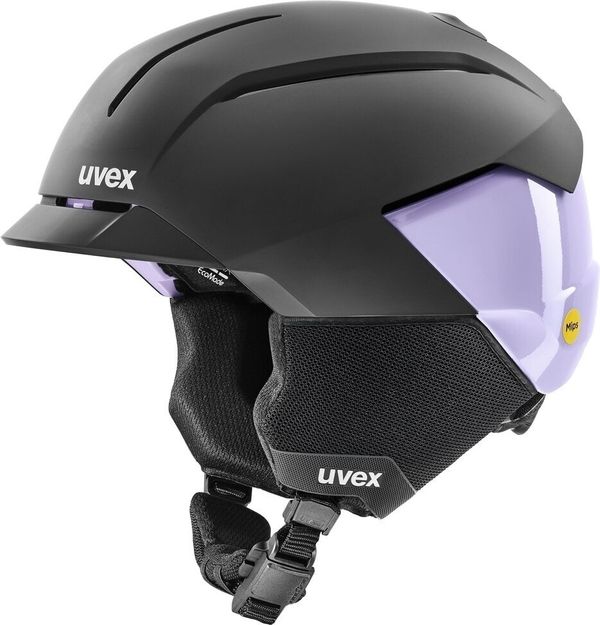 UVEX UVEX Levitate MIPS Black/Cool Lavender Mat 51-55 cm Skijaška kaciga