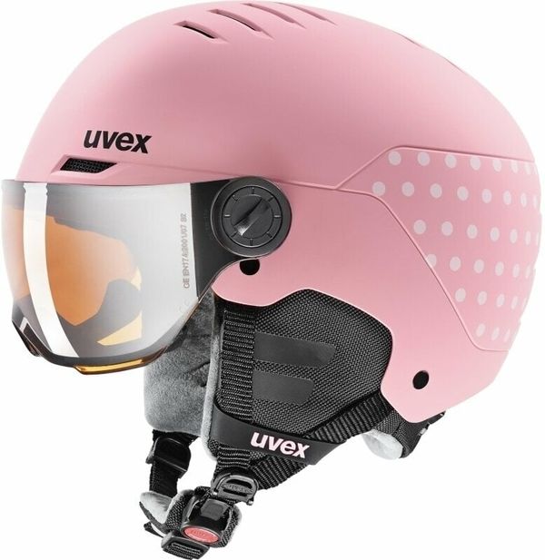 UVEX UVEX Rocket Junior Visor Pink Confetti 54-58 cm Skijaška kaciga