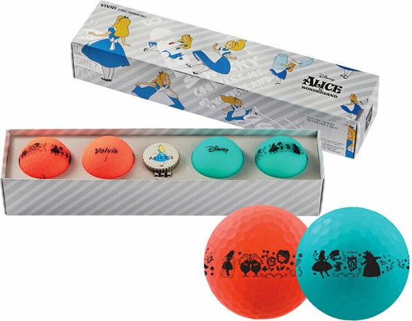 Volvik Volvik Vivid Disney 4 Pack Gift Set Alice in Wonderland Nova loptica za golf