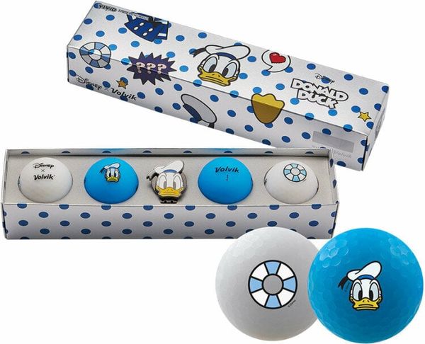 Volvik Volvik Vivid Disney Characters 4 Pack Golf Balls Donald Duck Nova loptica za golf