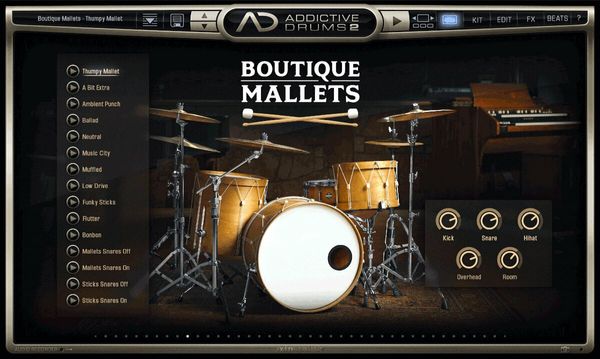 XLN Audio XLN Audio AD2: Boutique Mallets (Digitalni proizvod)