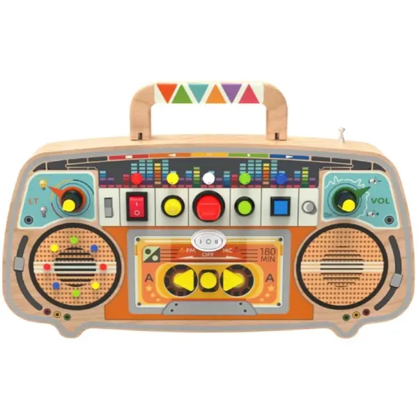 2Kids Toys 2Kids Toys Activity Board Wooden FM Radio aktivna igračka 12m+ 1 kom