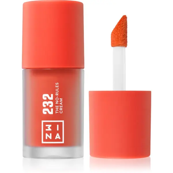 3INA 3INA The No-Rules Cream višenamjenska šminka za oči, usne i lice nijansa 232 - Bright, coral red 8 ml