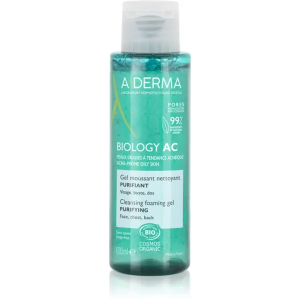 A-Derma A-Derma Biology AC pjenasti gel za čišćenje za mješovitu i masnu kožu 100 ml