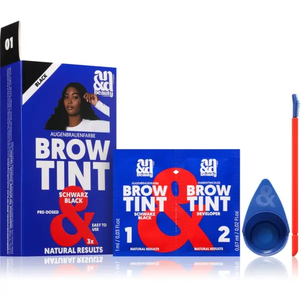 A.N.D. Beauty A.N.D. Beauty Brow Tint boja za obrve nijansa Black 3x1.67 ml