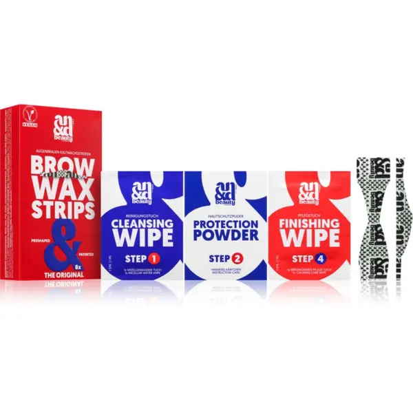 A.N.D. Beauty A.N.D. Beauty Wax Strips Brow traka za depilaciju s voskom za obrve 8 kom