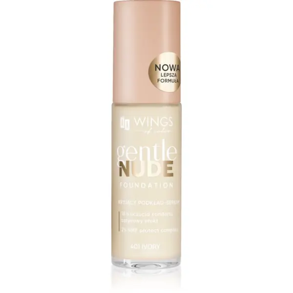 AA Wings of Color AA Wings of Color Gentle Nude Foundation tekući puder s hidratantnim učinkom nijansa 401 Ivory 30 ml