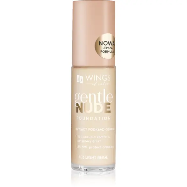 AA Wings of Color AA Wings of Color Gentle Nude Foundation tekući puder s hidratantnim učinkom nijansa 403 Light Beige 30 ml
