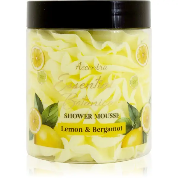Accentra Accentra Essential Botanicals Shower Mousse pjena za tuširanje s mirisom Lemon & Bergamot 200 g