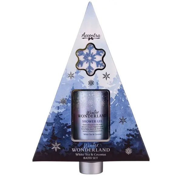 Accentra Accentra Winter Wonderland White Tea & Coconut poklon set za kupke parfemi White Tea & Coconut