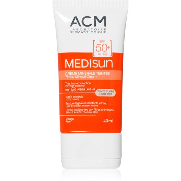 ACM ACM Medisun mineralna hidratantna krema za toniranje SPF 50+ nijansa Light Tint 40 ml