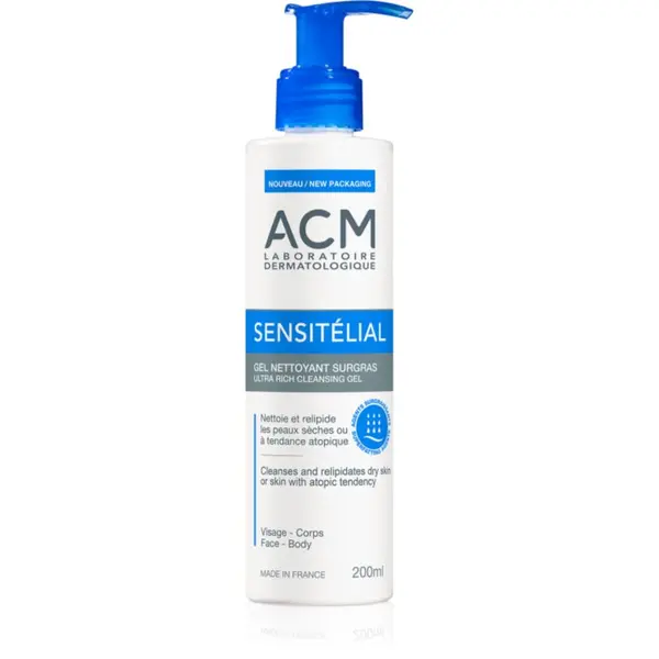 ACM ACM Sensitélial Ultra Rich Cleansing Gel hidratantni gel za čišćenje za suhu i atopičnu kožu 200 ml