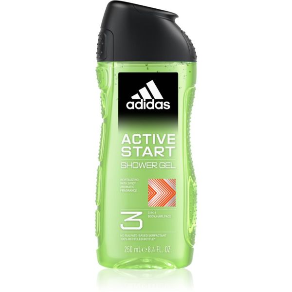 Adidas Adidas 3 Active Start gel za tuširanje za muškarce 250 ml