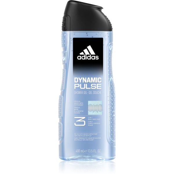 Adidas Adidas Dynamic Pulse gel za tuširanje za lice, tijelo i kosu 3 u 1 400 ml