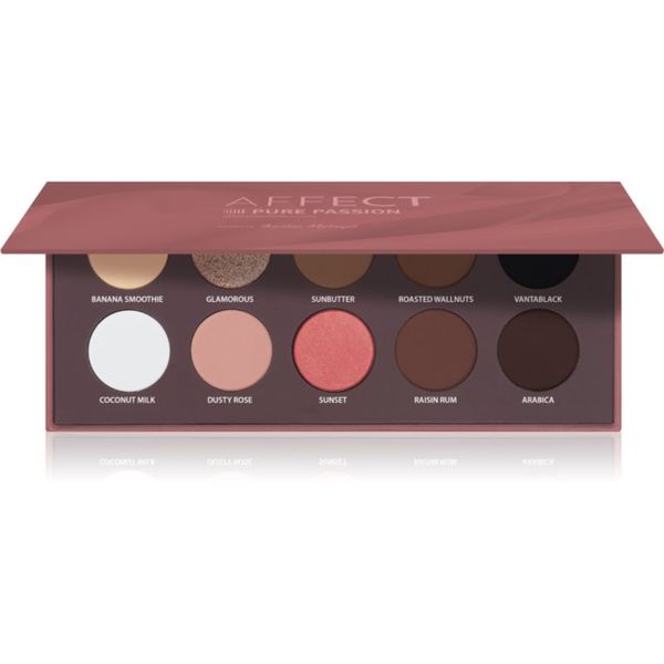 Affect Affect Pressed Eyeshadow Palette paleta sjenila za oči nijansa Pure Passion 10x2 g