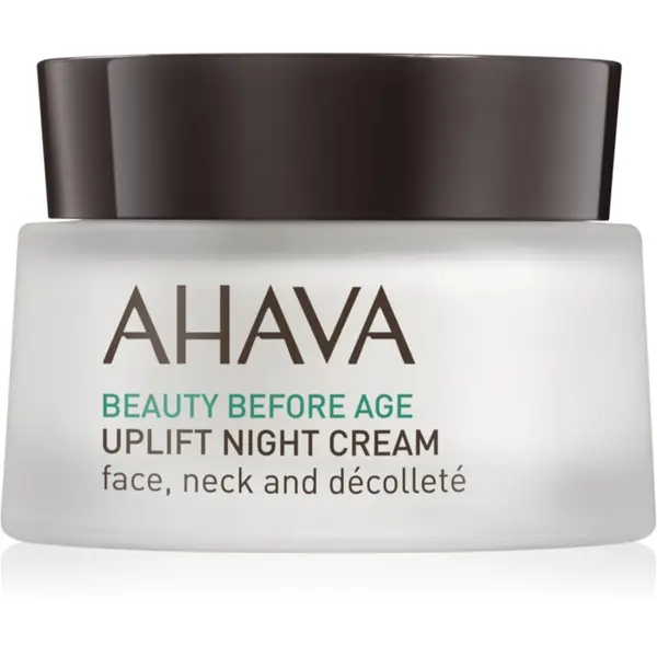 Ahava AHAVA Beauty Before Age noćna lifting krema za lice, vrat i dekolte 50 ml