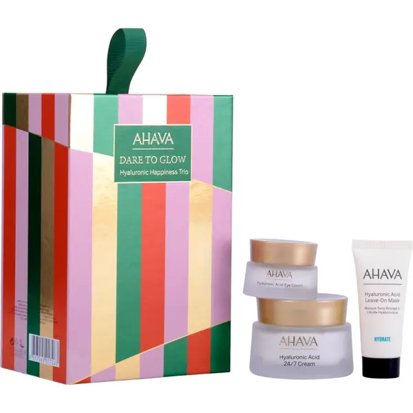 Ahava AHAVA Dare to Glow Hyaluronic Happiness Trio poklon set za intenzivnu hidrataciju