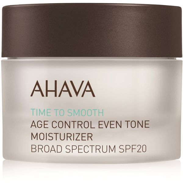 Ahava AHAVA Time To Smooth posvjetljujuća hidratantna krema SPF 20 50 ml