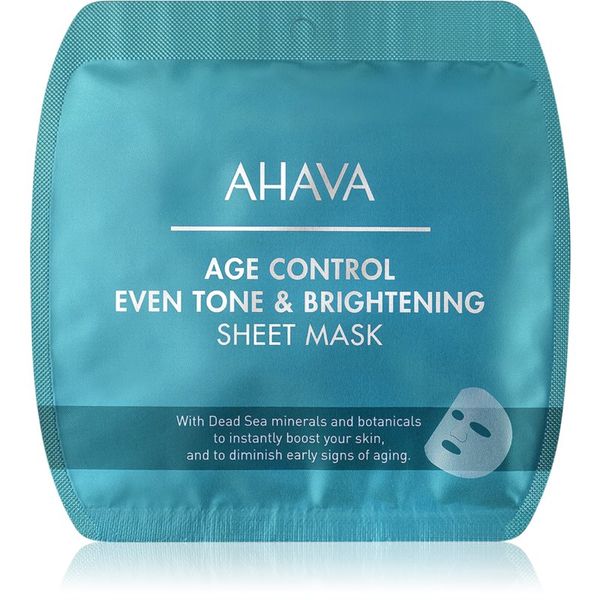 Ahava AHAVA Time To Smooth sheet maska za blistav ten protiv bora 1 kom