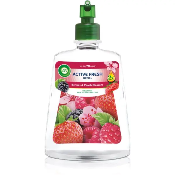 Air Wick Air Wick Active Fresh Berries & Peach Blossom osvježivač zraka zamjensko punjenje 228 ml