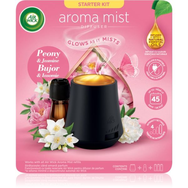 Air Wick Air Wick Aroma Mist Peony & Jasmine aroma difuzer s punjenjem + baterija 1 kom